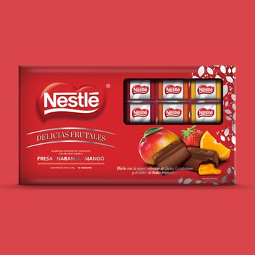 Diseño de Packaging: Nestlé Chocolates, Delicias Frutales